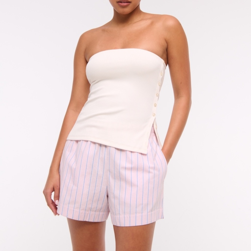 Abercrombie side button tube top